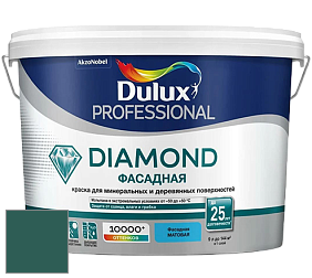 Краска DULUX LUXIUM DIAMOND ФАСАДНАЯ матовая краска цвет NCS S 6030-B70G 