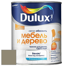 Краска DULUX LUXIUM МЕБЕЛЬ И ДЕРЕВО матовая краска цвет 50YY 27/105 Urban Earth