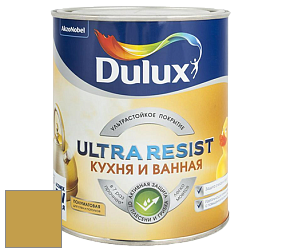Краска DULUX LUXIUM ULTRA RESIST КУХНЯ И ВАННАЯ полуматовая ультрастойкая краска цвет 37YY 39/443 Mustard Oil
