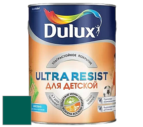 Краска DULUX LUXIUM ULTRA RESIST ДЛЯ ДЕТСКОЙ ультрастойкая матовая краска цвет RAL 6026 