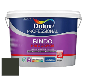 Краска DULUX LUXIUM BINDO НЕГОРЮЧАЯ 9л глубокоматовая краска цвет RAL 6008 