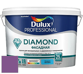 Краска DULUX LUXIUM DIAMOND ФАСАДНАЯ матовая краска цвет 69RB 15/340 Pamplona purple 3