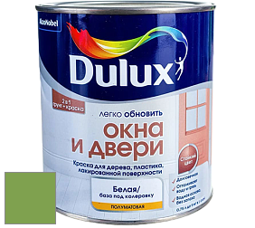 Краска DULUX LUXIUM ОКНА И ДВЕРИ полуматовая краска цвет 30GY 30/417 