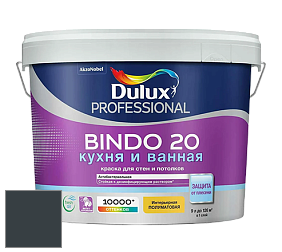 Краска DULUX LUXIUM BINDO 20 Кухня и Ванная полуматовая краска цвет RAL 7016 