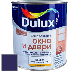Краска DULUX LUXIUM ОКНА И ДВЕРИ полуматовая краска цвет RAL 5022 