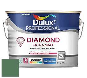 Краска DULUX LUXIUM DIAMOND EXTRA MATT глубокоматовая краска цвет NCS S 5030-G10Y 