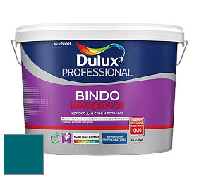 Краска DULUX LUXIUM BINDO НЕГОРЮЧАЯ 9л глубокоматовая краска цвет 16BG 13/282 Intense Caribbean