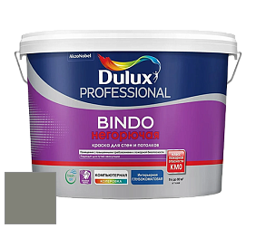 Краска DULUX LUXIUM BINDO НЕГОРЮЧАЯ 9л глубокоматовая краска цвет 97YY 24/045 Iconic Grey