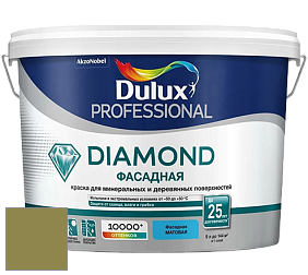 Краска DULUX LUXIUM DIAMOND ФАСАДНАЯ матовая краска цвет NCS S 4040-G70Y 