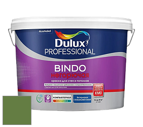 Краска DULUX LUXIUM BINDO НЕГОРЮЧАЯ 9л глубокоматовая краска цвет 30GY 19/323 Veridian Green