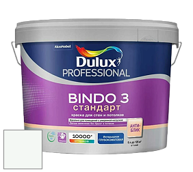 Краска DULUX LUXIUM BINDO 3 Стандарт глубокоматовая краска цвет RAL 9003 