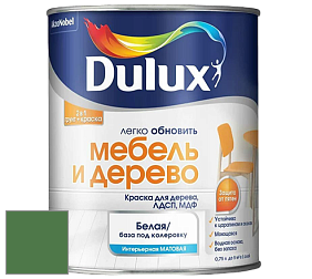 Краска DULUX LUXIUM МЕБЕЛЬ И ДЕРЕВО матовая краска цвет NCS S 4050-G20Y 