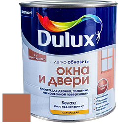 Краска DULUX LUXIUM ОКНА И ДВЕРИ полуматовая краска цвет NCS S 3050-Y60R 