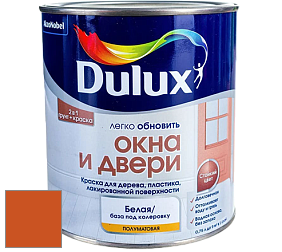 Краска DULUX LUXIUM ОКНА И ДВЕРИ полуматовая краска цвет 52YR 21/567 Blood Orange Zest