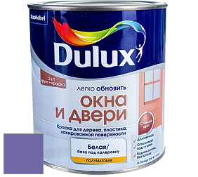 Краска DULUX LUXIUM ОКНА И ДВЕРИ полуматовая краска цвет 12RB 18/337 Amethyst Dream