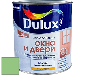 Краска DULUX LUXIUM ОКНА И ДВЕРИ полуматовая краска цвет NCS S 1050-G20Y 