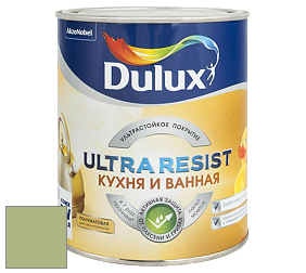 Краска DULUX LUXIUM ULTRA RESIST КУХНЯ И ВАННАЯ полуматовая ультрастойкая краска цвет NCS S 2030-G40Y 