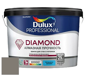 Краска DULUX LUXIUM DIAMOND MATT матовая краска цвет 24YY 22/043 Grey Suede