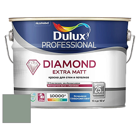 Краска DULUX LUXIUM DIAMOND EXTRA MATT глубокоматовая краска цвет NCS S 4010-G10Y 
