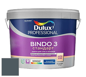 Краска DULUX LUXIUM BINDO 3 Стандарт глубокоматовая краска цвет 81BG 12/055 Darkened Puddle