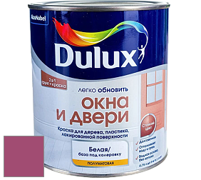 Краска DULUX LUXIUM ОКНА И ДВЕРИ полуматовая краска цвет 30RR 15/375 Flair