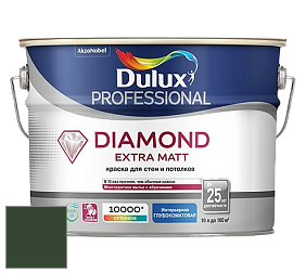 Краска DULUX LUXIUM DIAMOND EXTRA MATT глубокоматовая краска цвет RAL 6020 
