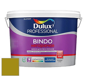 Краска DULUX LUXIUM BINDO НЕГОРЮЧАЯ 9л глубокоматовая краска цвет RAL 1027 