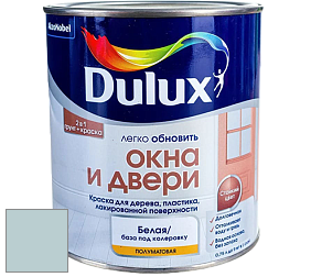 Краска DULUX LUXIUM ОКНА И ДВЕРИ полуматовая краска цвет NCS S 1510-B20G 