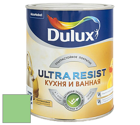 Краска DULUX LUXIUM ULTRA RESIST КУХНЯ И ВАННАЯ полуматовая ультрастойкая краска цвет 54GY 54/405 Pistachio Punch