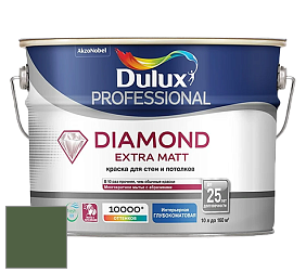 Краска DULUX LUXIUM DIAMOND EXTRA MATT глубокоматовая краска цвет NCS S 6030-G30Y 