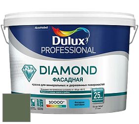 Краска DULUX LUXIUM DIAMOND ФАСАДНАЯ матовая краска цвет NCS S 6020-G30Y 