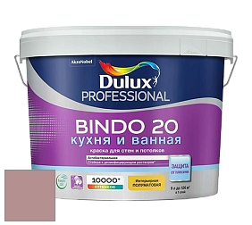 Краска DULUX LUXIUM BINDO 20 Кухня и Ванная полуматовая краска цвет NCS S 3020-R 