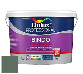 Краска DULUX LUXIUM BINDO НЕГОРЮЧАЯ 9л глубокоматовая краска цвет 90GY 14/104 