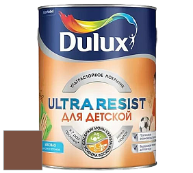 Краска DULUX LUXIUM ULTRA RESIST ДЛЯ ДЕТСКОЙ ультрастойкая матовая краска цвет RAL 8002 