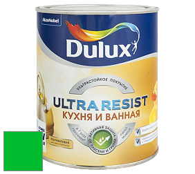 Краска DULUX LUXIUM ULTRA RESIST КУХНЯ И ВАННАЯ полуматовая ультрастойкая краска цвет RAL 6038 