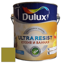Краска DULUX LUXIUM ULTRA RESIST КУХНЯ И ВАННАЯ матовая ультрастойкая краска цвет 65YY 27/444 Palm Sensation