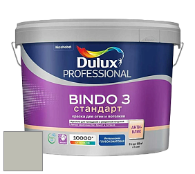 Краска DULUX LUXIUM BINDO 3 Стандарт глубокоматовая краска цвет RAL 7044 