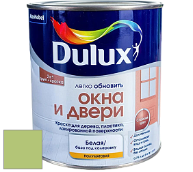 Краска DULUX LUXIUM ОКНА И ДВЕРИ полуматовая краска цвет 10GY 52/362 
