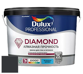 Краска DULUX LUXIUM DIAMOND MATT матовая краска цвет 30BB 05/022 Black Mica