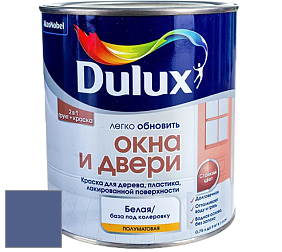 Краска DULUX LUXIUM ОКНА И ДВЕРИ полуматовая краска цвет 70BB 12/255 
