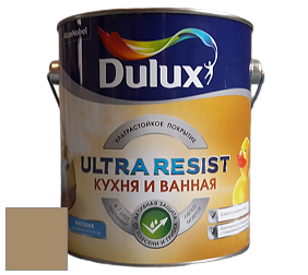 Краска DULUX LUXIUM ULTRA RESIST КУХНЯ И ВАННАЯ матовая ультрастойкая краска цвет NCS S 4020-Y10R 