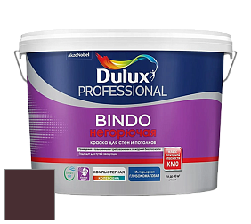 Краска DULUX LUXIUM BINDO НЕГОРЮЧАЯ 9л глубокоматовая краска цвет 84RR 05/082 Scottsdale Brown