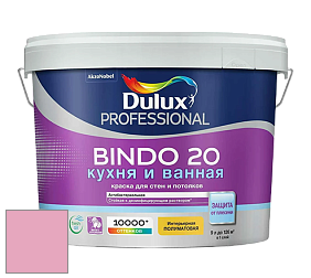 Краска DULUX LUXIUM BINDO 20 Кухня и Ванная полуматовая краска цвет 32RR 50/280 Peppermint Candy