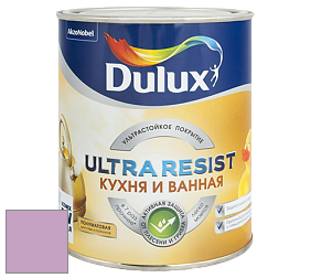 Краска DULUX LUXIUM ULTRA RESIST КУХНЯ И ВАННАЯ полуматовая ультрастойкая краска цвет 90RB 45/196 Damson dream 6