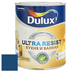 Краска DULUX LUXIUM ULTRA RESIST КУХНЯ И ВАННАЯ полуматовая ультрастойкая краска цвет 50BB 08/257 Subzero Blue