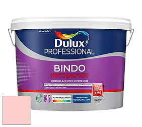 Краска DULUX LUXIUM BINDO НЕГОРЮЧАЯ 9л глубокоматовая краска цвет 93RR 70/157 Dollhouse Pink