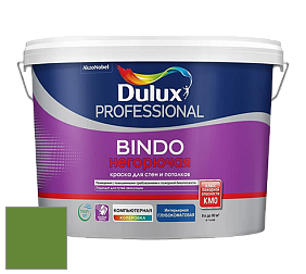 Краска DULUX LUXIUM BINDO НЕГОРЮЧАЯ 9л глубокоматовая краска цвет 30GY 21/429 Market Green