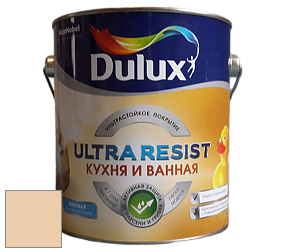 Краска DULUX LUXIUM ULTRA RESIST КУХНЯ И ВАННАЯ матовая ультрастойкая краска цвет 10YY 67/213 Honey drizzle 5
