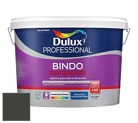 Краска DULUX LUXIUM BINDO НЕГОРЮЧАЯ 9л глубокоматовая краска цвет RAL 6006 
