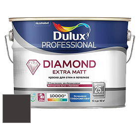 Краска DULUX LUXIUM DIAMOND EXTRA MATT глубокоматовая краска цвет RAL 8019 